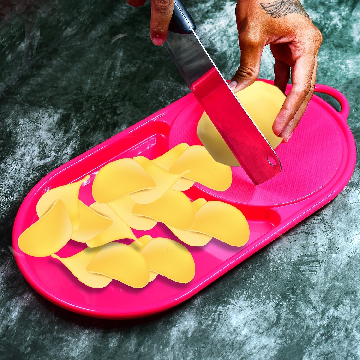 Kitchen chopping tray for food preparation Kitchen chopping tray for food preparation